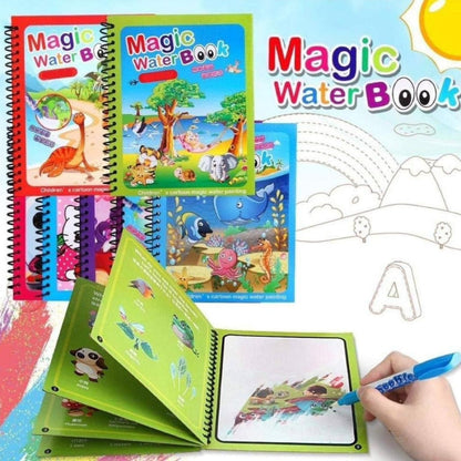 Livre De Dessin À L'eau Magique, Jouet de Coloriage Réutilisable Pour enfants - كتاب رسم الماء السحري، كتاب تلوين قابل لإعادة الاستخدام للأطفال تنزوت