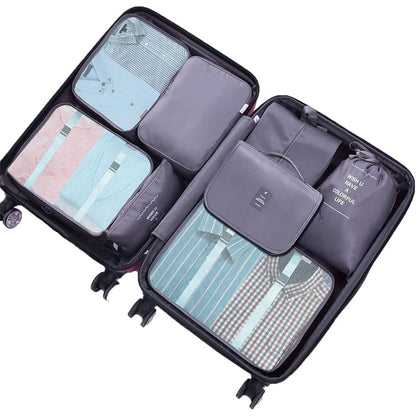 Organisateur Valise 8pcs Sac Rangement et Les Essentiels du Voyage تنزوت