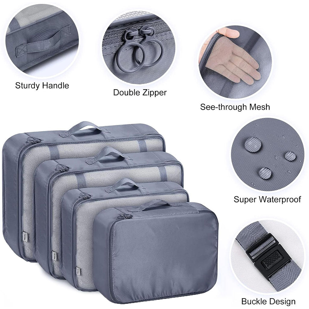 Organisateur Valise 8pcs Sac Rangement et Les Essentiels du Voyage تنزوت