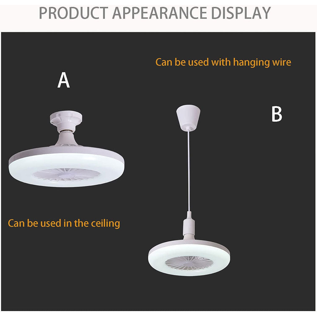 Lumière de plafond Ventilateurs LED E27 30W تنزوت