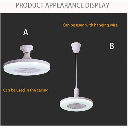 Lumière de plafond Ventilateurs LED E27 30W تنزوت