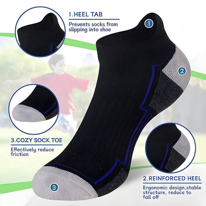 Chaussettes de Sport à la Cheville Antidérapant Orange – جوارب رياضية غير قابلة للإنزلاق تنزوت