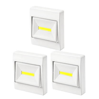 Pack de 3 Lampes Interrupteur LED COB pour Placard – طقم مصابيح إضاءة منزلية تنزوت