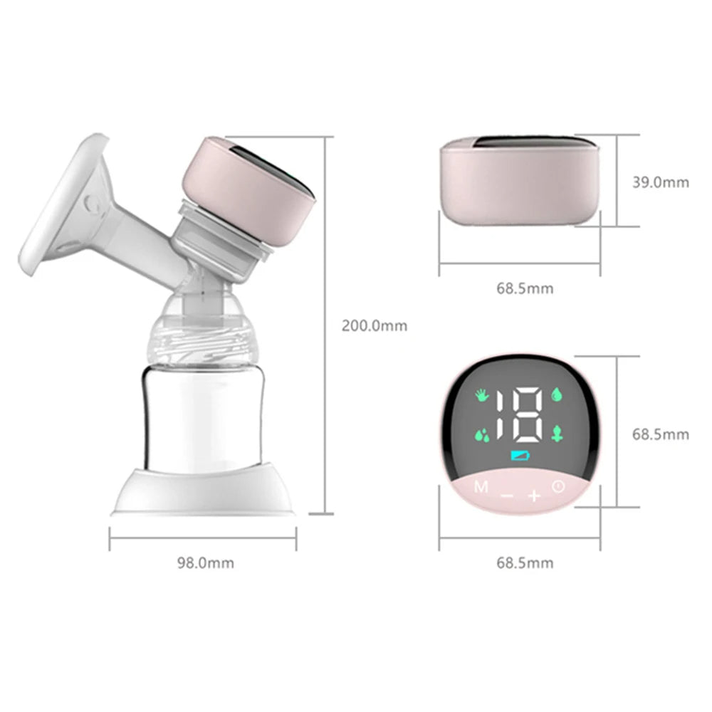 Tire-lait Électrique Intégré Mains Libres pour Allaitement, 4 Modes et 12 Réglables, Faible Bruit MY-374 تنزوت
