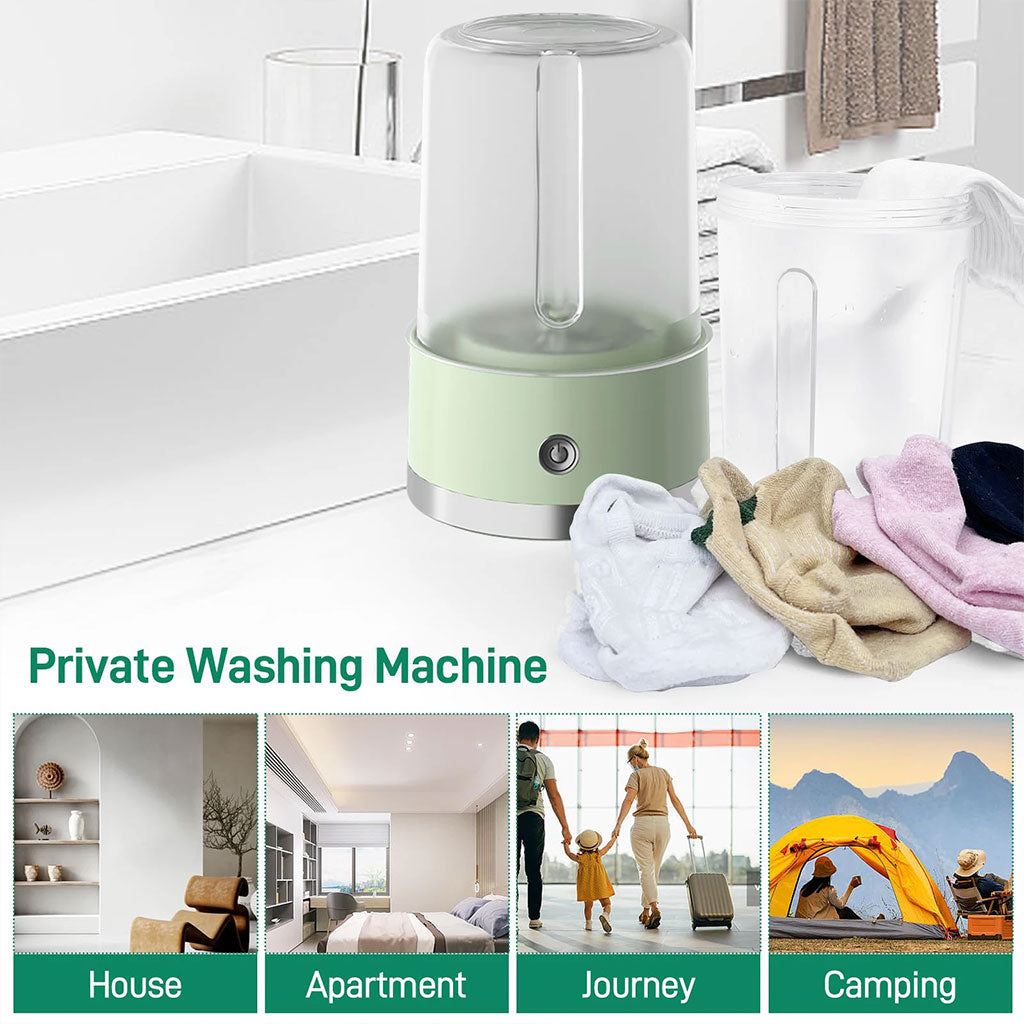 Mini-machine à laver portable rechargeable pour sous-vêtements – غسالة ملابس داخلية محمولة تنزوت