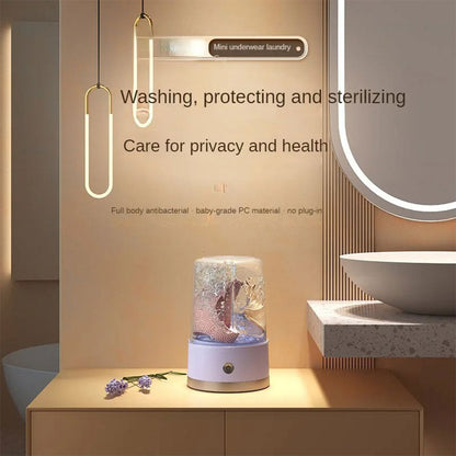 Mini-machine à laver portable rechargeable pour sous-vêtements – غسالة ملابس داخلية محمولة تنزوت
