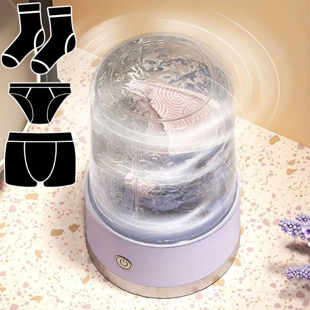 Mini-machine à laver portable rechargeable pour sous-vêtements – غسالة ملابس داخلية محمولة تنزوت