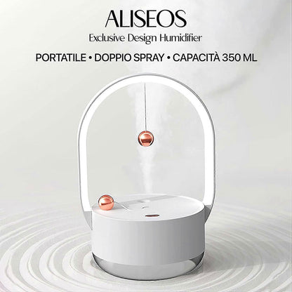 Humidificateur à brume de 350 ml portatifs avec veilleuse rechargeable USB – معطر جو مع مصباح 2في1 تنزوت