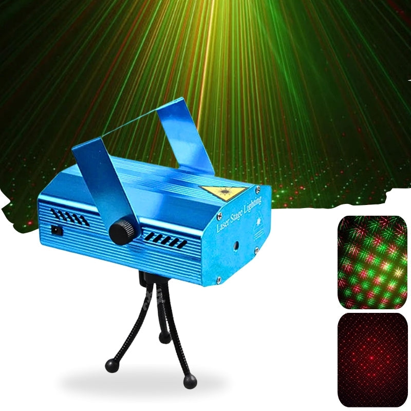 Projecteur de lumières laser LED RG stroboscopique à commande vocale 3 modes - تنزوت