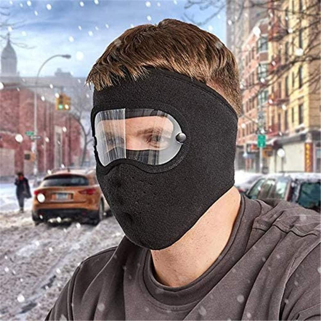 Masque moto pour l’hiver coupe-vent en polaire avec protection pour les yeux – قناع مضاد للبرد لسائقي الدراجات النارية - تنزوت