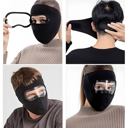 Masque moto pour l’hiver coupe-vent en polaire avec protection pour les yeux – قناع مضاد للبرد لسائقي الدراجات النارية - تنزوت