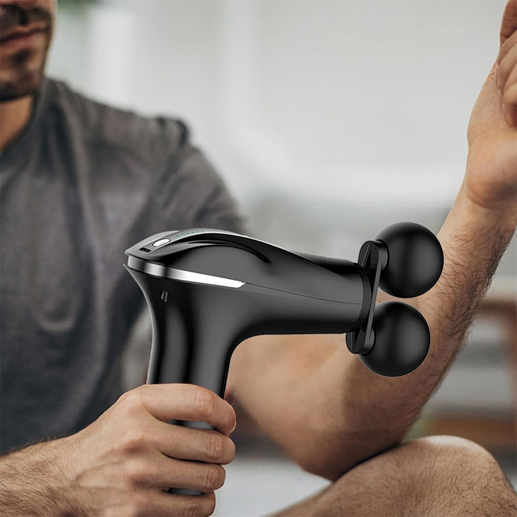Masseur de tissus musculaire électrique à double tête à 6 vitesses – جهاز تدليك متعدد الرؤوس تنزوت