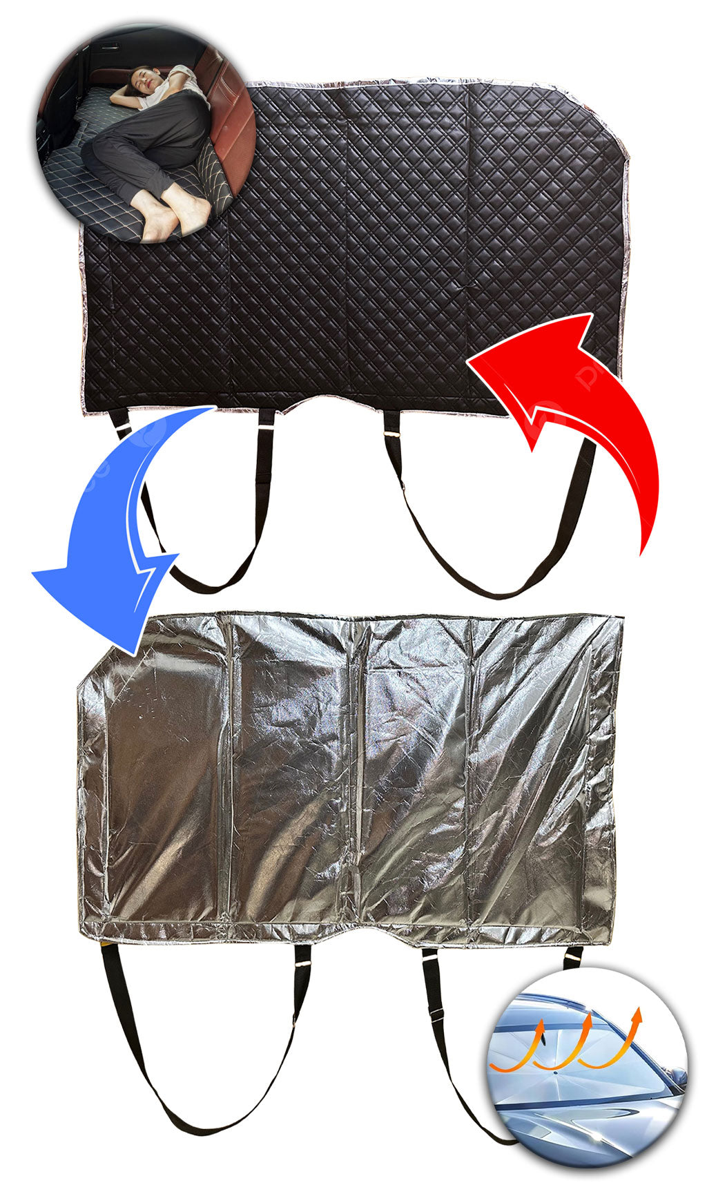 Matelas-de-Voiture-Pliable-avec-Pare-Soleil-UV-3en1-أريكة-مقعد-خلفي-وعاكس-أشعة-الشمس-3في1.png