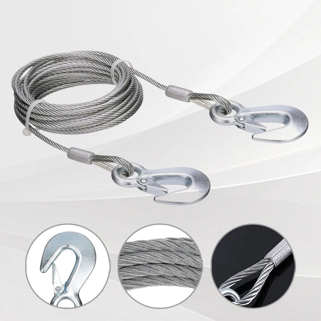Cable de remorquage 5ton avec fil d’acier de qualité supérieure – كابل جر العربات تنزوت