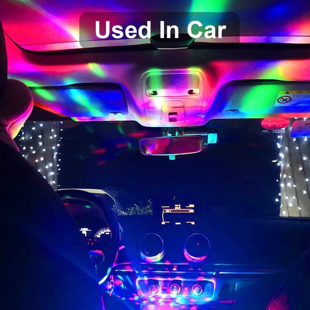 Mini lampe USB DJ pour voiture lumières RGB - تنزوت