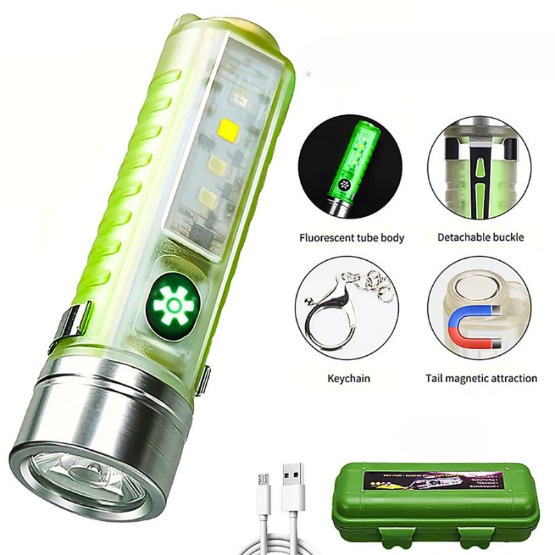 Mini lampe de poche LED multifonction super lumineuse avec aimant تنزوت