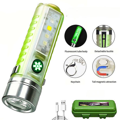 Mini lampe de poche LED multifonction super lumineuse avec aimant تنزوت