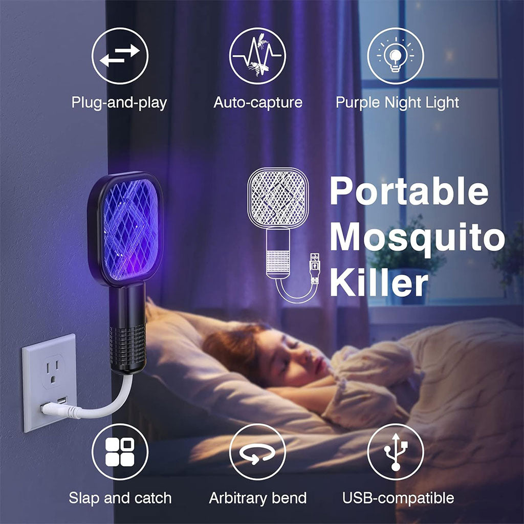 Mini Tapette à mouches USB avec Lumière LED Violette – مصيدة الناموس تنزوت