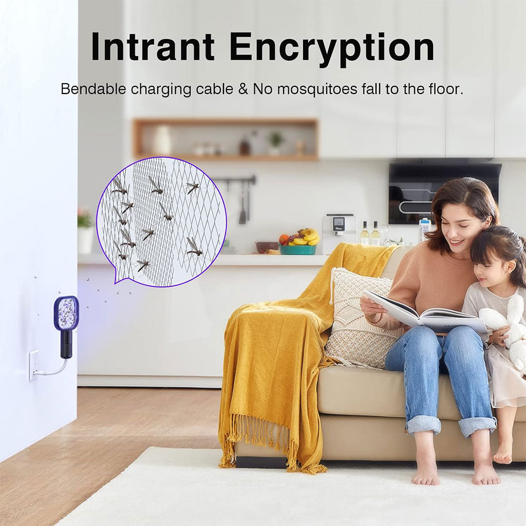 Mini Tapette à mouches USB avec Lumière LED Violette – مصيدة الناموس تنزوت