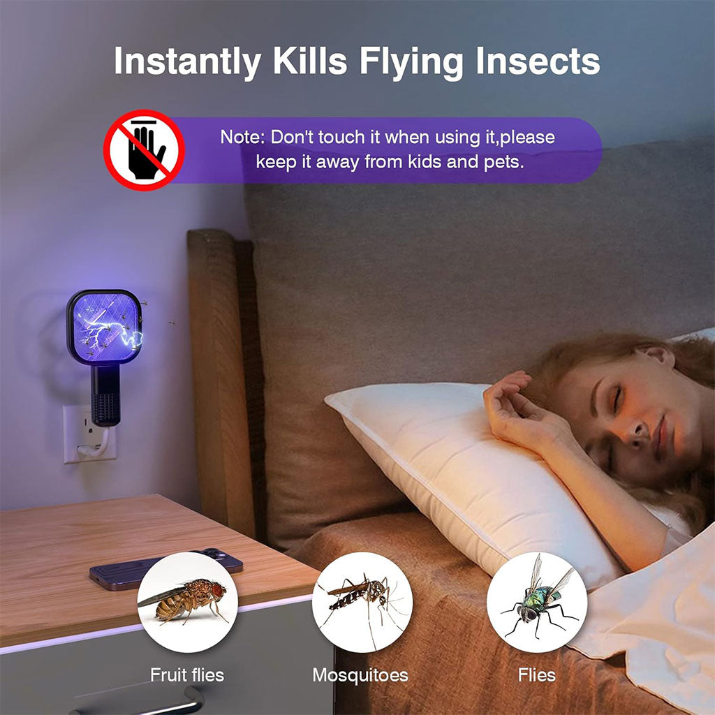 Mini Tapette à mouches USB avec Lumière LED Violette – مصيدة الناموس تنزوت