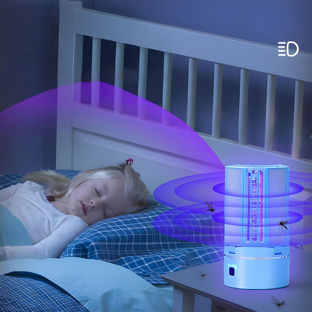 Lampe Anti-Moustique Rechargeable 2 en 1 – مصباح عالي سطوع وصاعق ناموس تنزوت