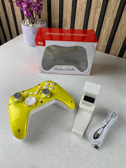 Manette de Jeu Sans Fil X6 Compatible P4,P3, Android, iOS, PC, Switch, TV Box – يد تحكم لاسلكية - تنزوت
