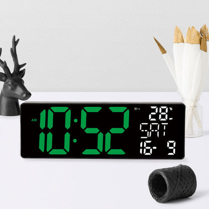 Horloge Numérique Murale LED à Éclairage Inférieur – ساعة رقمية للحائط و المكتب بإضاءة سفلية - تنزوت