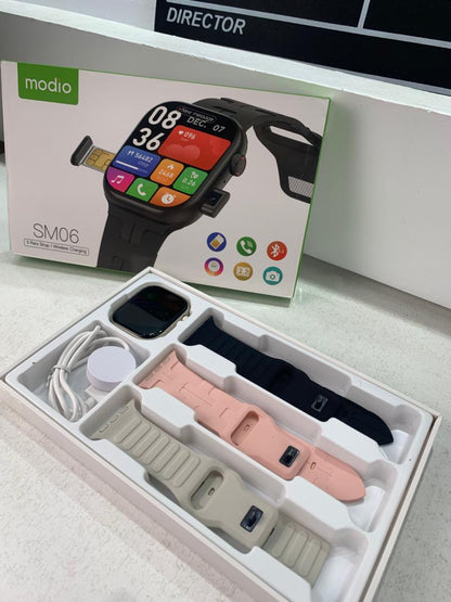 Modio SM06 Smartwatch avec Carte SIM, Appel HD et Camera – ساعة ذكية أصلية تنزوت