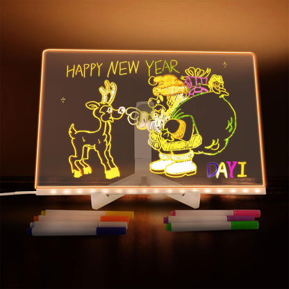 Tableau à Dessin LED coloré avec 7 stylos 40x30cm – لوحة مضيئة للرسم والتلوين تنزوت