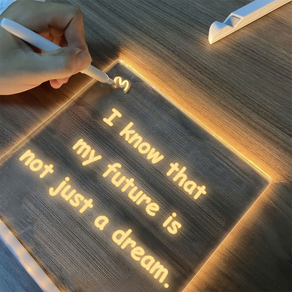 Tableau à Dessin LED coloré avec 4 stylos 30x20cm – لوحة مضيئة للرسم والتلوين تنزوت