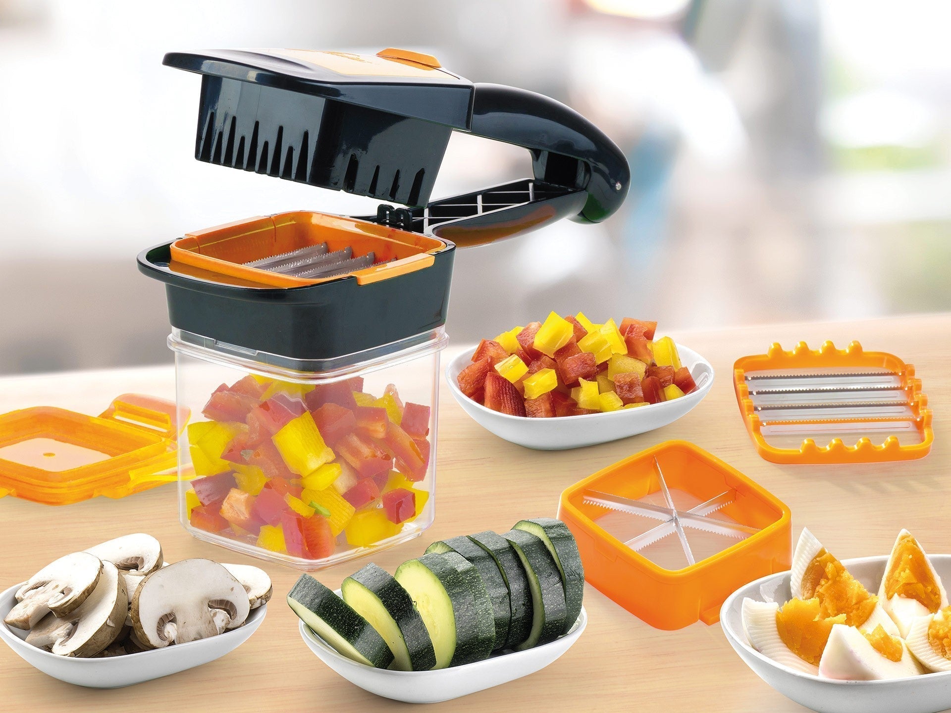 Home Chef Nicer Dicer Multi-Cutter 5en1 Pour Fruits Et Légumes تنزوت