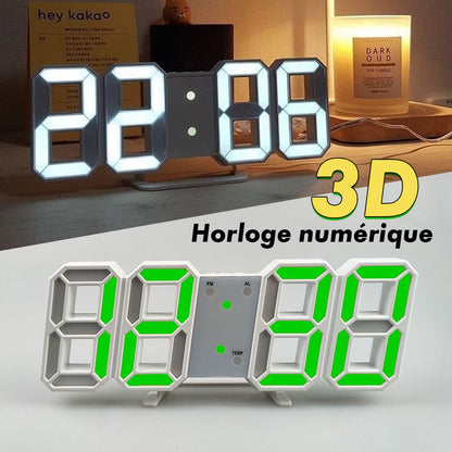 Horloge Murale numérique LED 3D - تنزوت