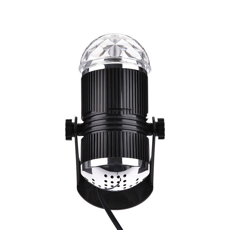 Projecteur boule cristal Rotative à Commande Vocale, Laser RVB LED 220V تنزوت
