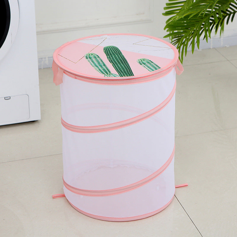 Panier à vêtements sales Pliable avec couvercle تنزوت