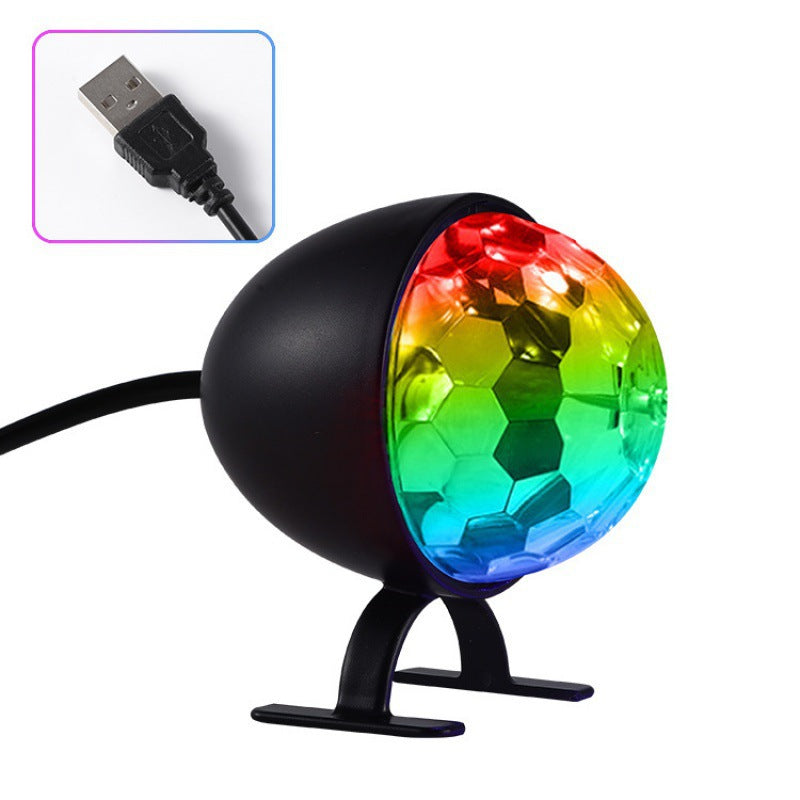 Boule magique rotative colorée RGB, lumière de scène تنزوت