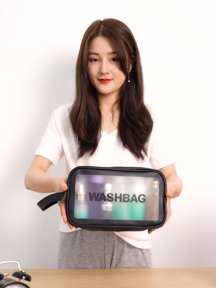 Trousse de Douche Wash-bag transparent, étanche تنزوت
