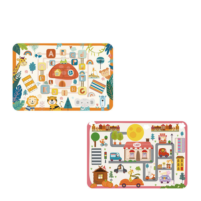 Tapis d’eveil circuit jungle avec 2 voiturettes 103 cm x 79 cm تنزوت