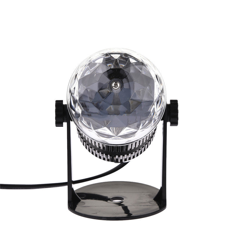 Projecteur boule cristal Rotative à Commande Vocale, Laser RVB LED 220V تنزوت