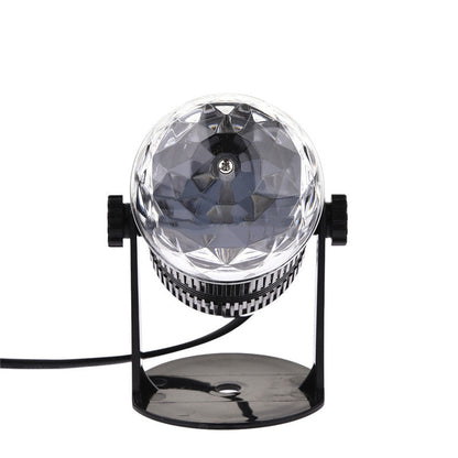 Projecteur boule cristal Rotative à Commande Vocale, Laser RVB LED 220V تنزوت