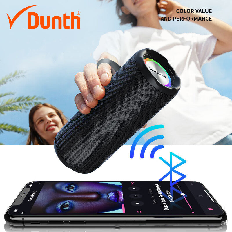 Ampli haut parleur sans fil à batterie rechargable 1200mAh, enceint bluetooth 2000W DUNTH DU-SP128 - تنزوت
