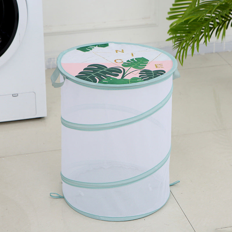 Panier à vêtements sales Pliable avec couvercle تنزوت