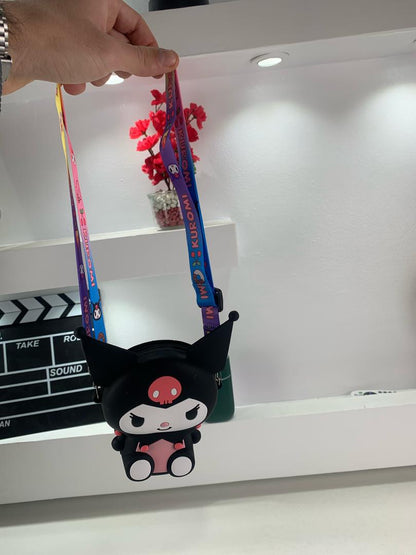 Mini Sac à Bandoulière Kuromi – Accessoire Kawaii pour Enfants et Fans de Manga تنزوت