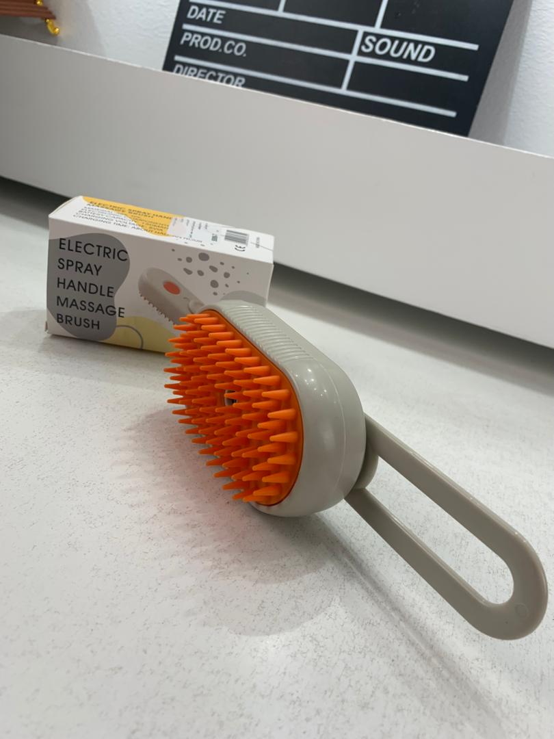Brosse à vapeur pour chat autonettoyante 3en1 – فرشة تنظيف القطط تنزوت