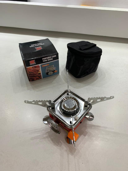 Mini réchaud à gaz pliable en métal pour camping – موقد غاز محمول تنزوت