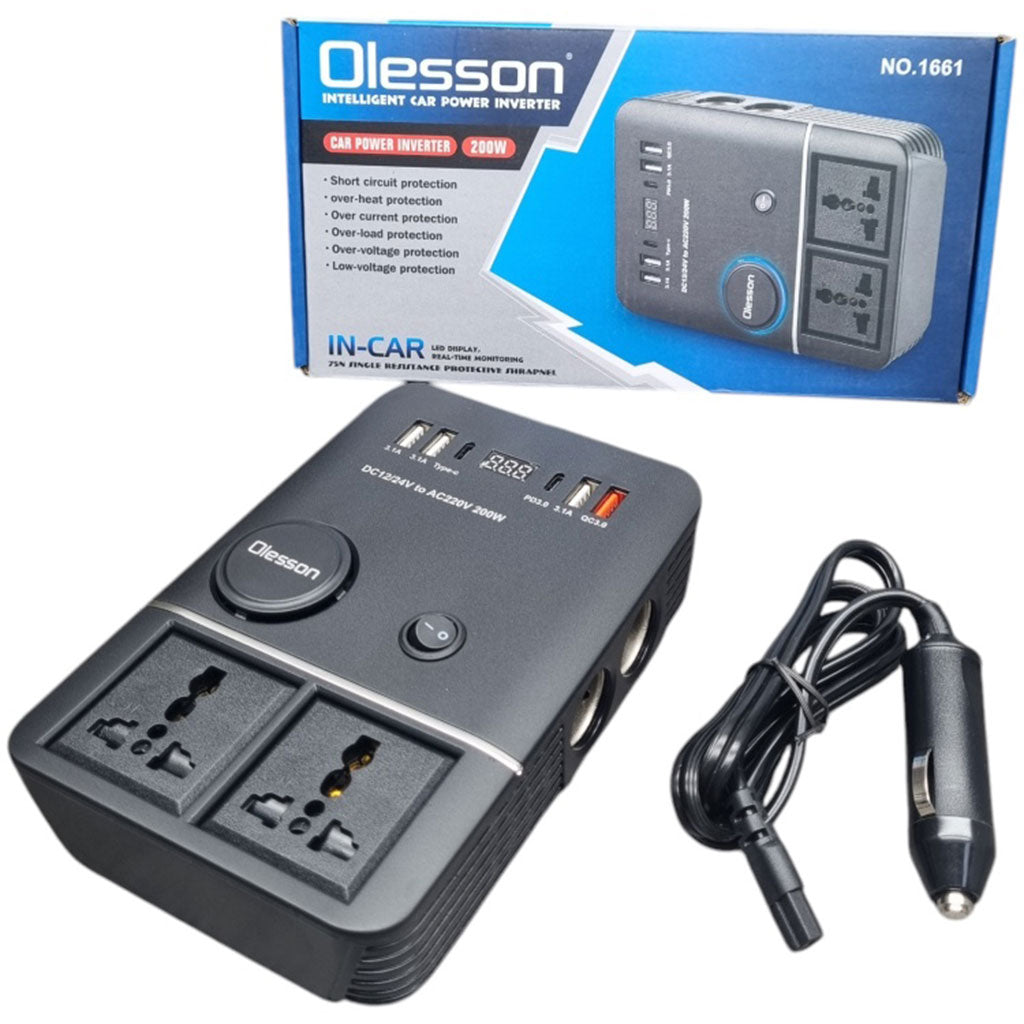 Onduleur-de-voiture-USB-Type-C-Olesson-1661-220V-200W-محول-التيار-الكهربائي-في-السيارة.png