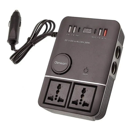 Onduleur-de-voiture-USB-Type-C-Olesson-1661-220V-200W-محول-التيار-الكهربائي-في-السيارة.png