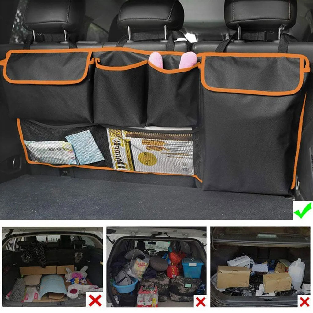 Organisateur Coffre de Voiture Multipoches de Haute Qualité – منظم صندوق السيارة - تنزوت