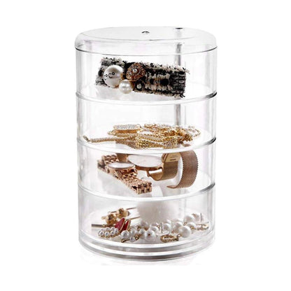 Organisateur de maquillage rotatif à 360 degrés en cristal acrylique تنزوت