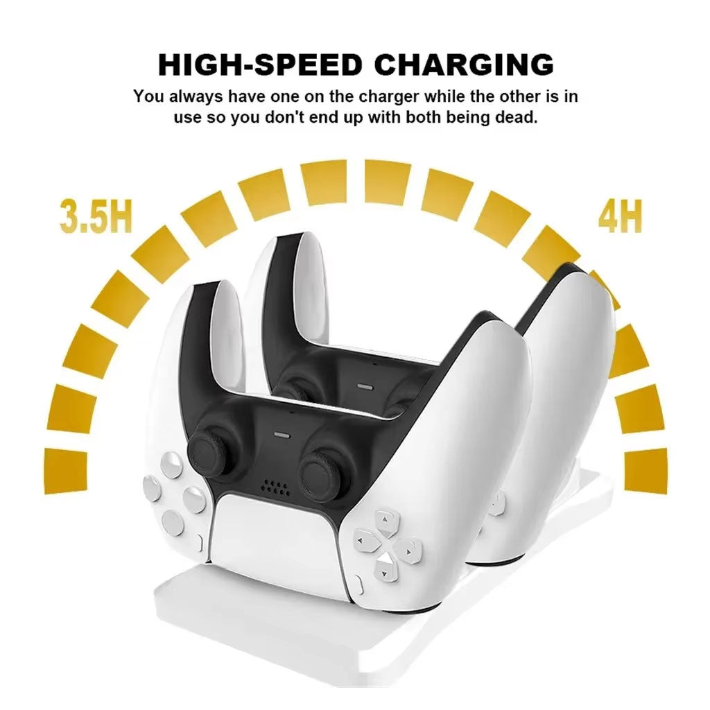 Station de charge sans fil Type C Double Chargeur pour Manette PS5 – شاحن يد التحكم تنزوت