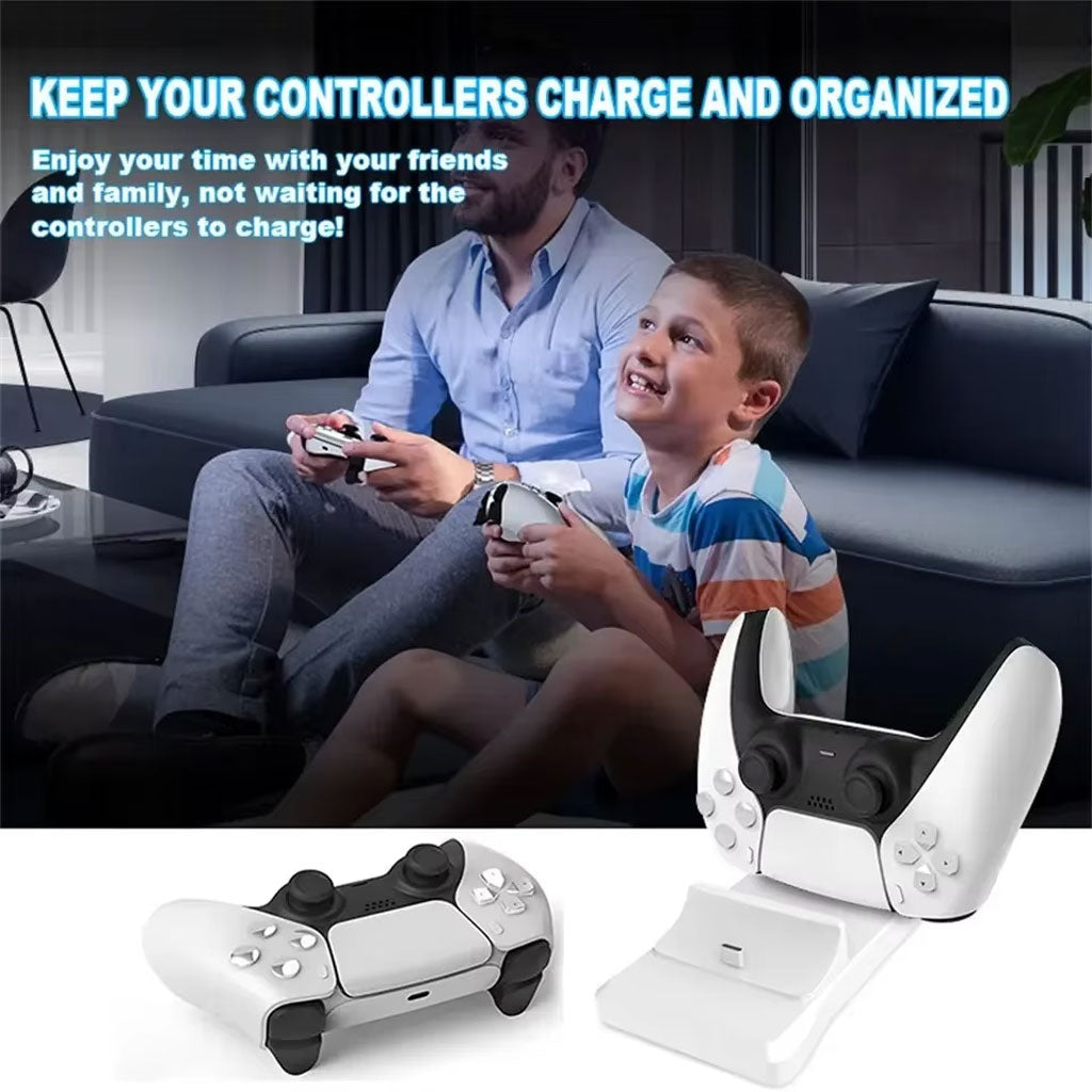 Station de charge sans fil Type C Double Chargeur pour Manette PS5 – شاحن يد التحكم تنزوت